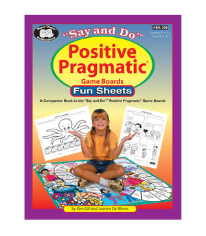 Super Duper Publications  Say and Do Positive Pragmatic Game Board Fun Sheets  Educational Resource for Children,Used