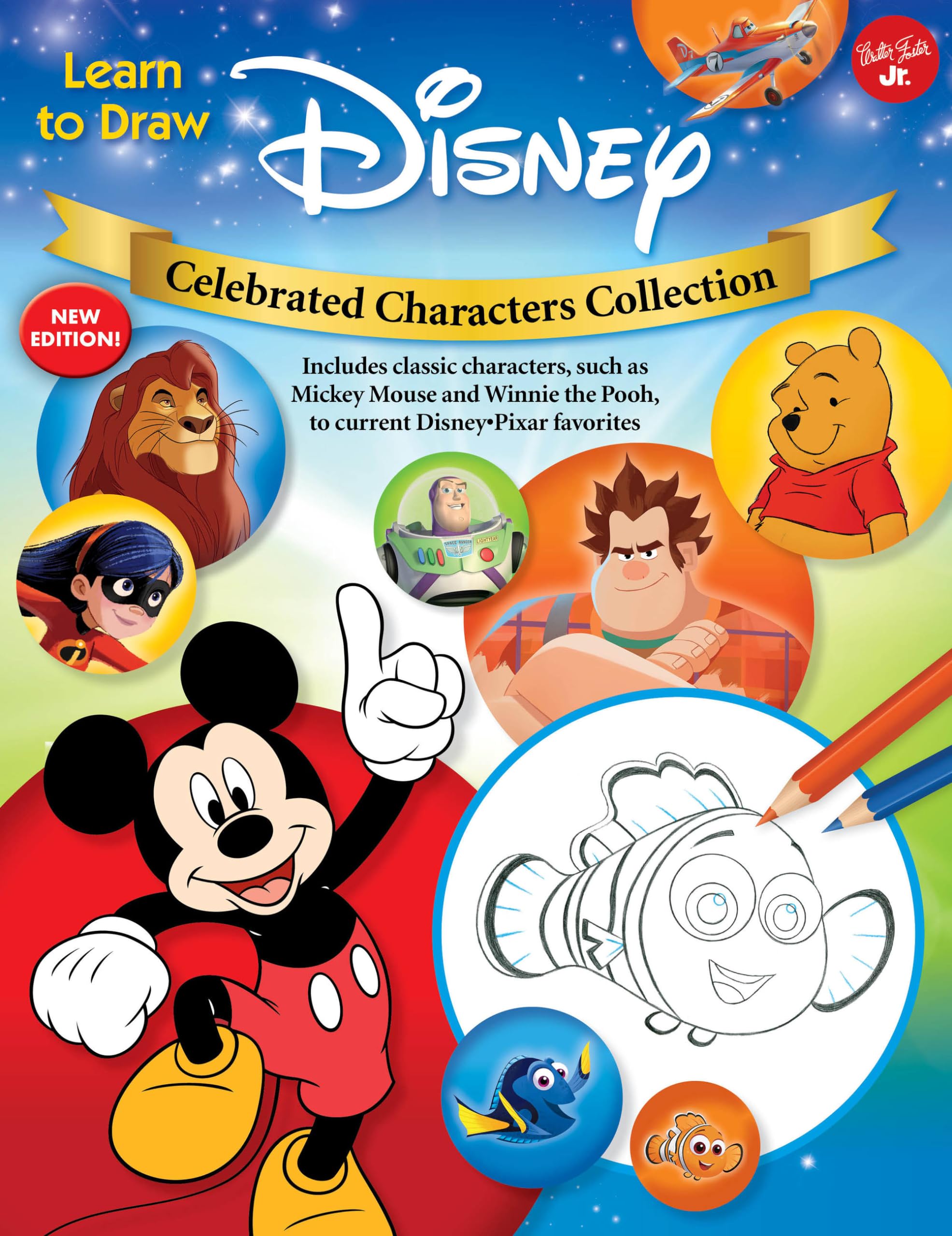 Learn to Draw Disney Celebrated Characters Collection: New edition! Includes classic characters, such as Mickey Mouse and Winnie,Used