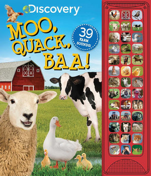 Discovery: Moo, Quack, Baa! (39Button Sound Books),Used