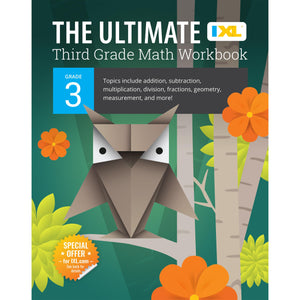 IXL The Ultimate 3rd Grade Math Workbook, Mathematics Book for Kids Ages 89 Covering Addition, Subtraction, Multiplication, Div,Used