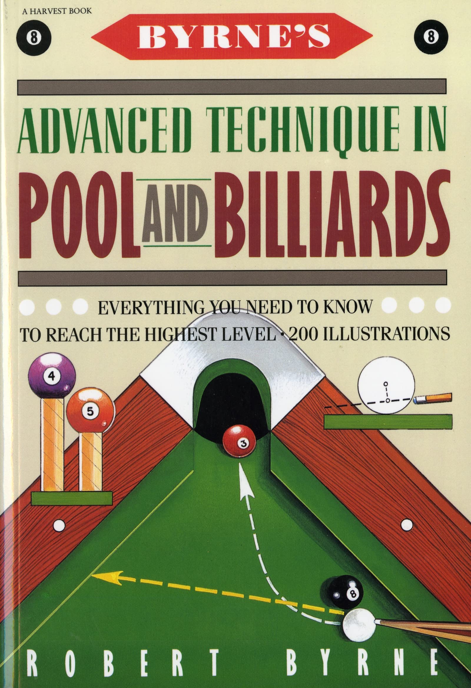 Byrne's Advanced Technique In Pool And Billiards,Used