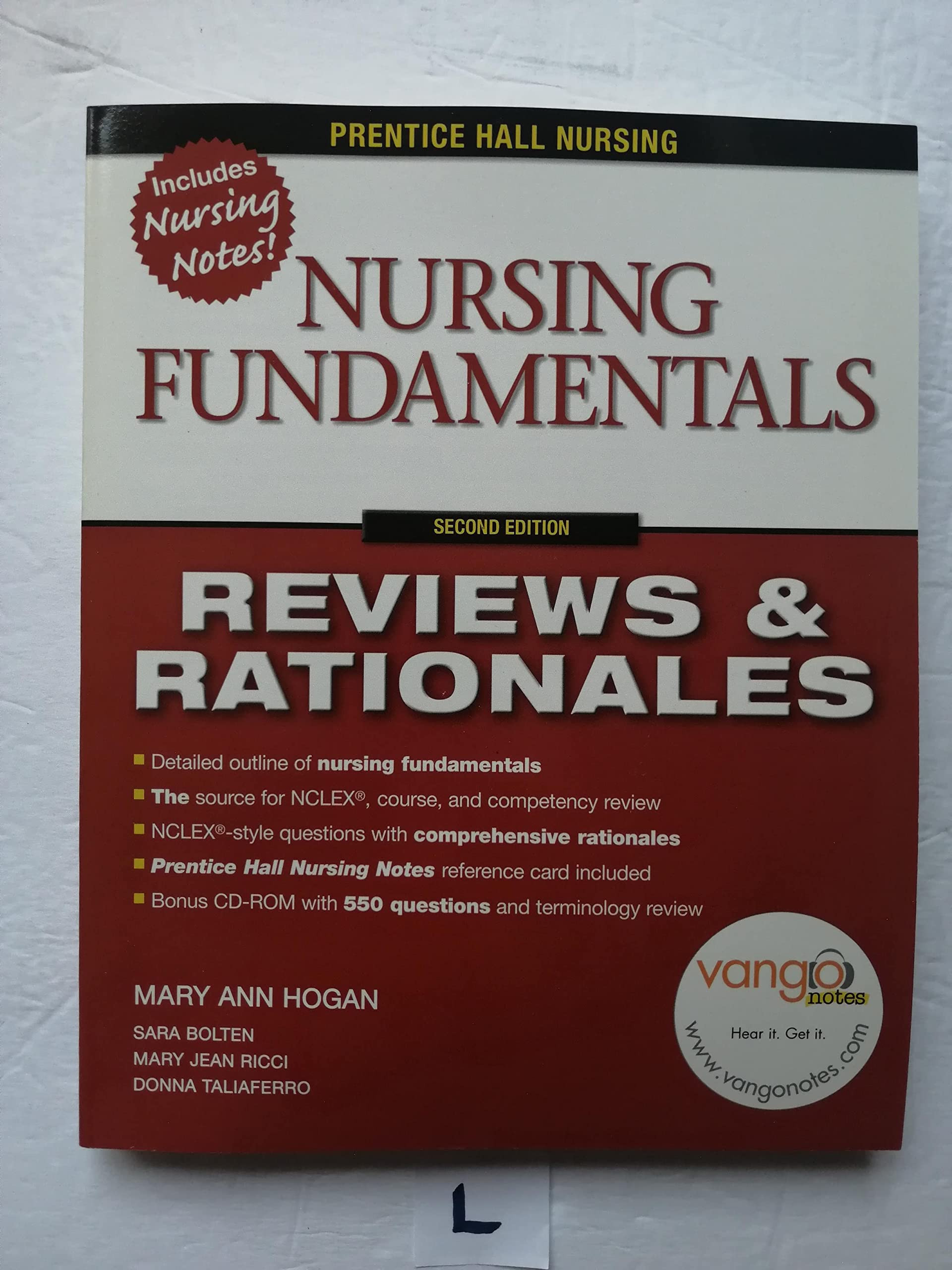 Prentice Hall Reviews & Rationales: Nursing Fundamentals,Used
