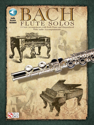 Bach Flute Solos Book/Online Audio (Playalong),Used
