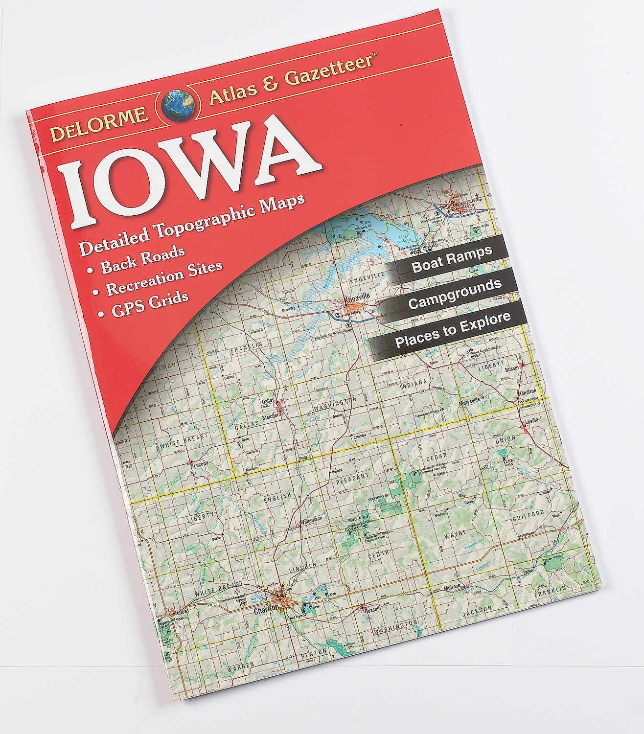 Iowa Atlas & Gazetteer (Delorme Atlas & Gazetteer),Used
