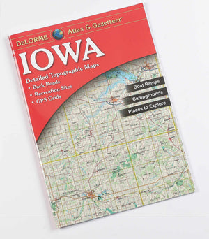 Iowa Atlas & Gazetteer (Delorme Atlas & Gazetteer),Used