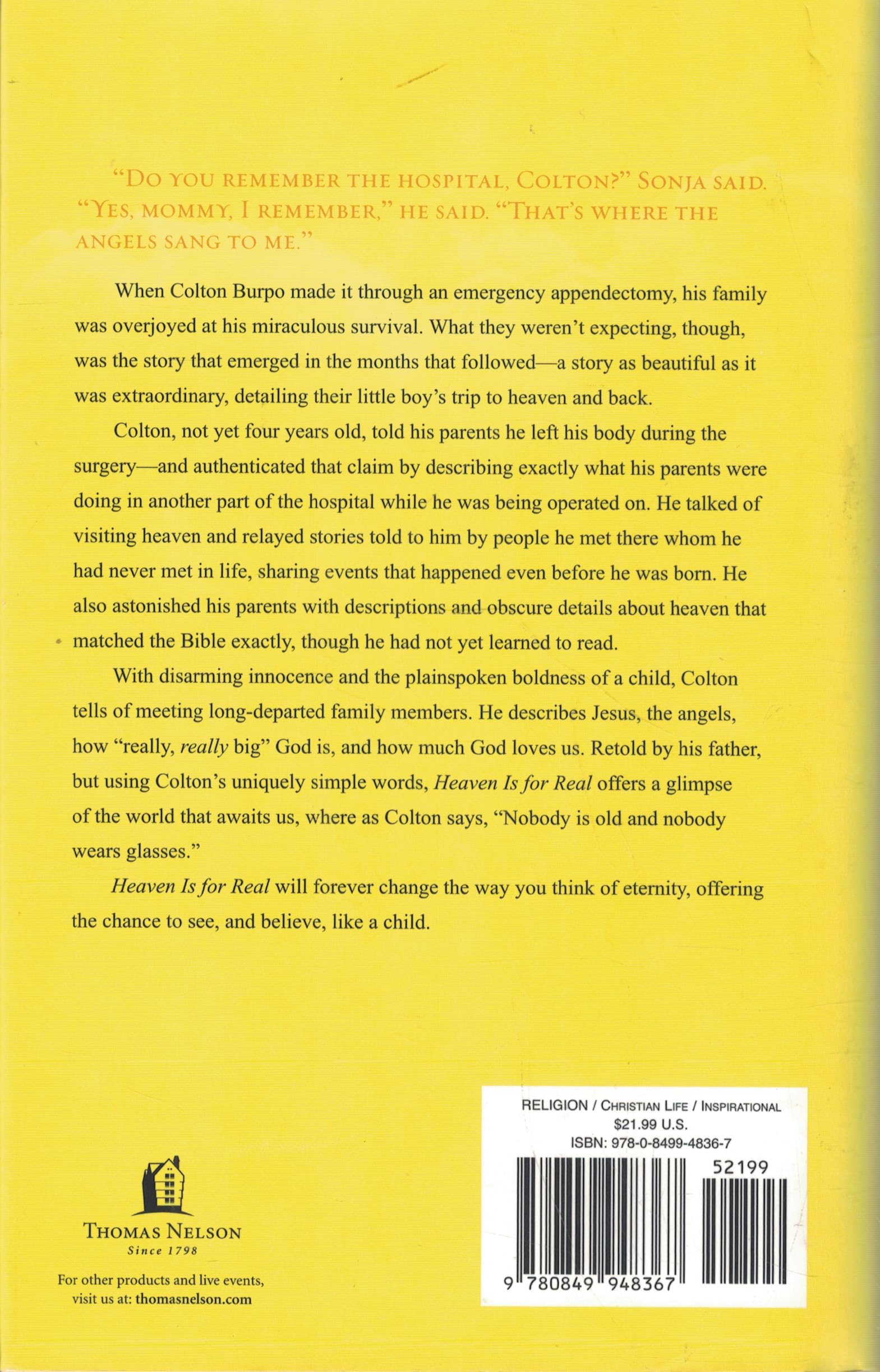 Heaven is for Real: A Little Boy s Astounding Story of His Trip to Heaven and Back, Deluxe Edition