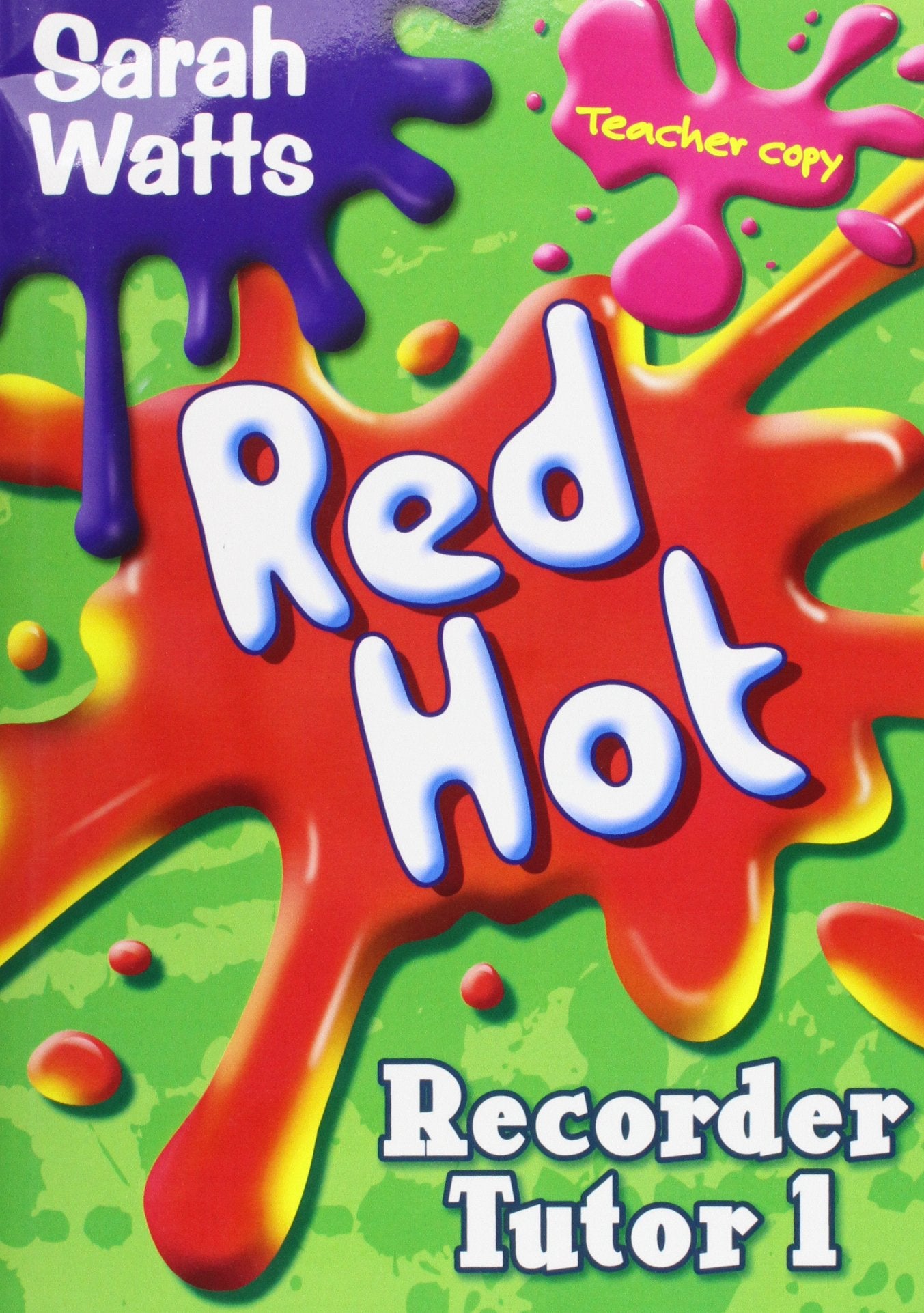 Red Hot Recorder Tutor Descant  Teacher,Used
