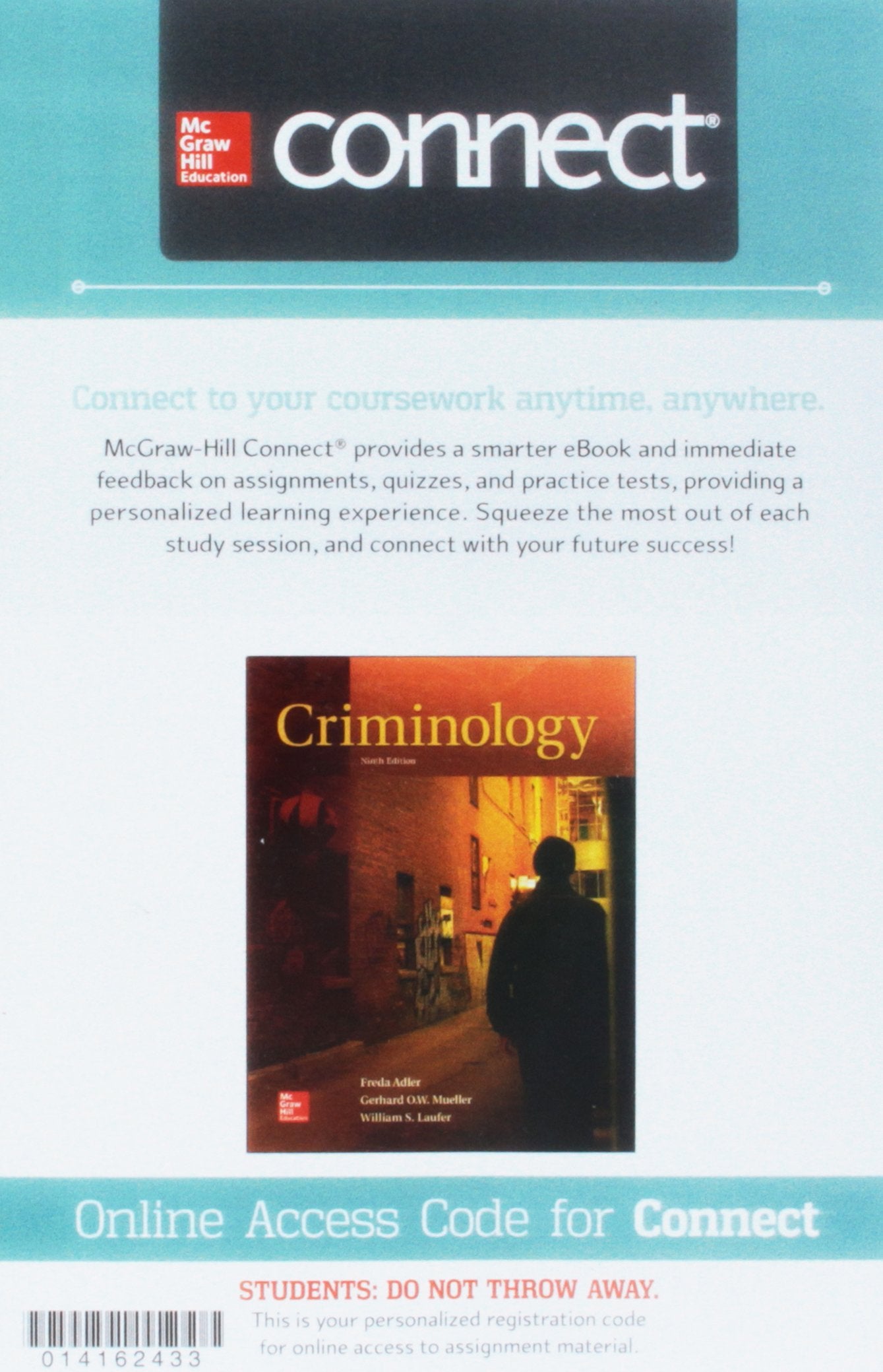 Connect Access Card for Criminology,Used