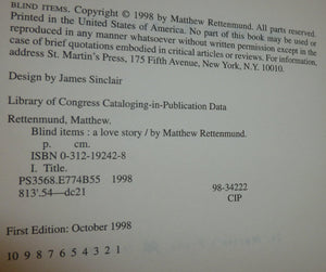 Blind Items: A (Love) Story,Used