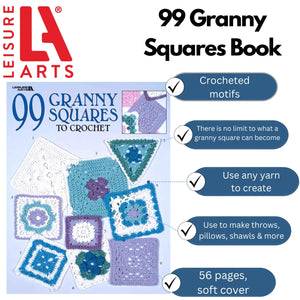 99 Granny Squares To Crochet (Leisure Arts #3078),Used