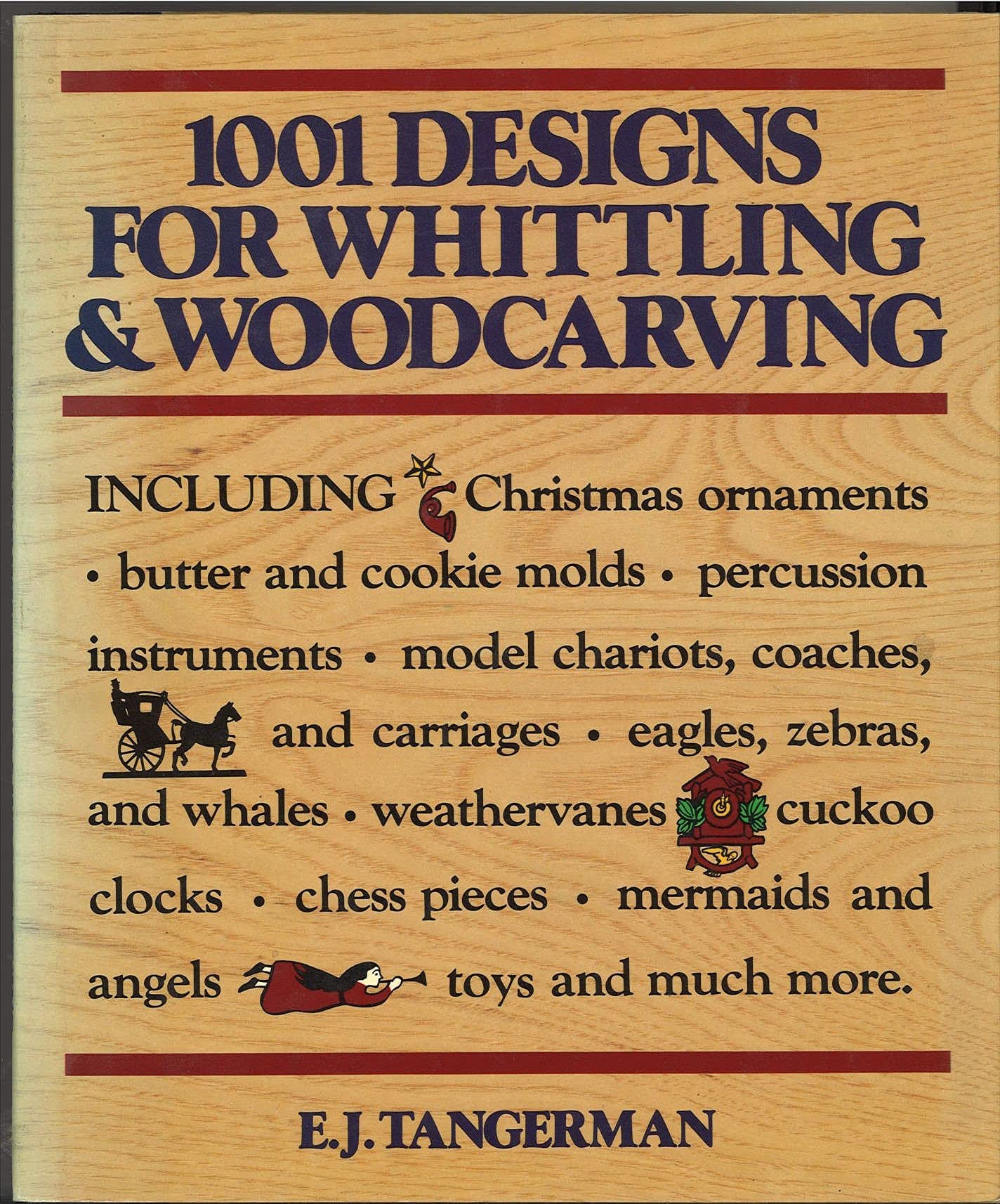 1001 Designs for Whittling & Woodcarving,Used