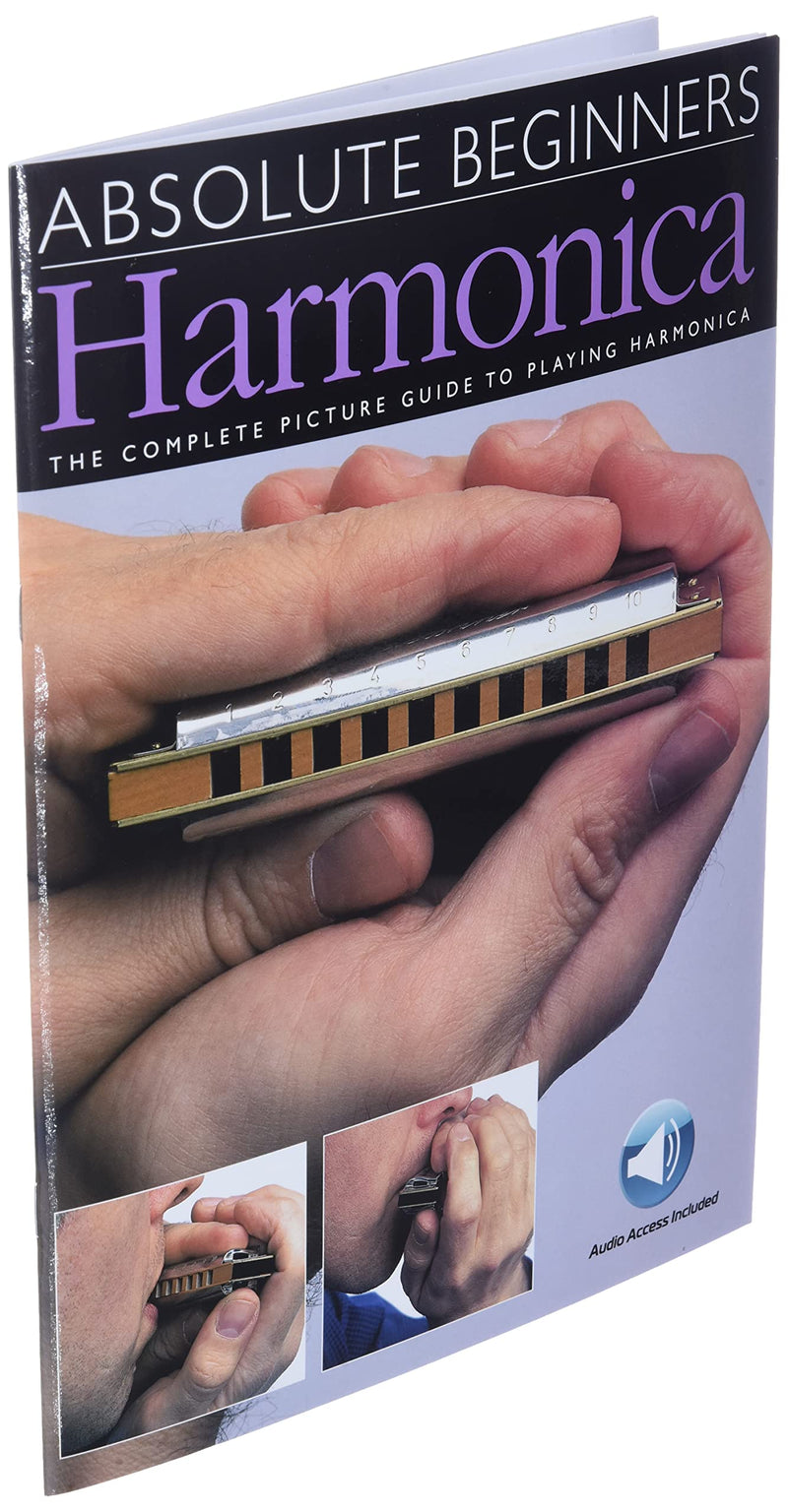 Absolute Beginners  Harmonica Sheet Music Songbook  Learn to Play Harmonica for Beginners  Book with Online Audio  StepbyStep,Used