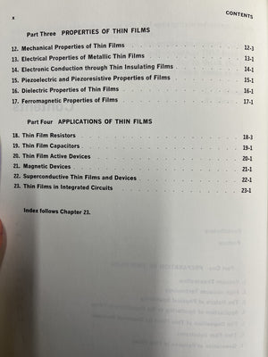 Handbook Of Thin Film Technology