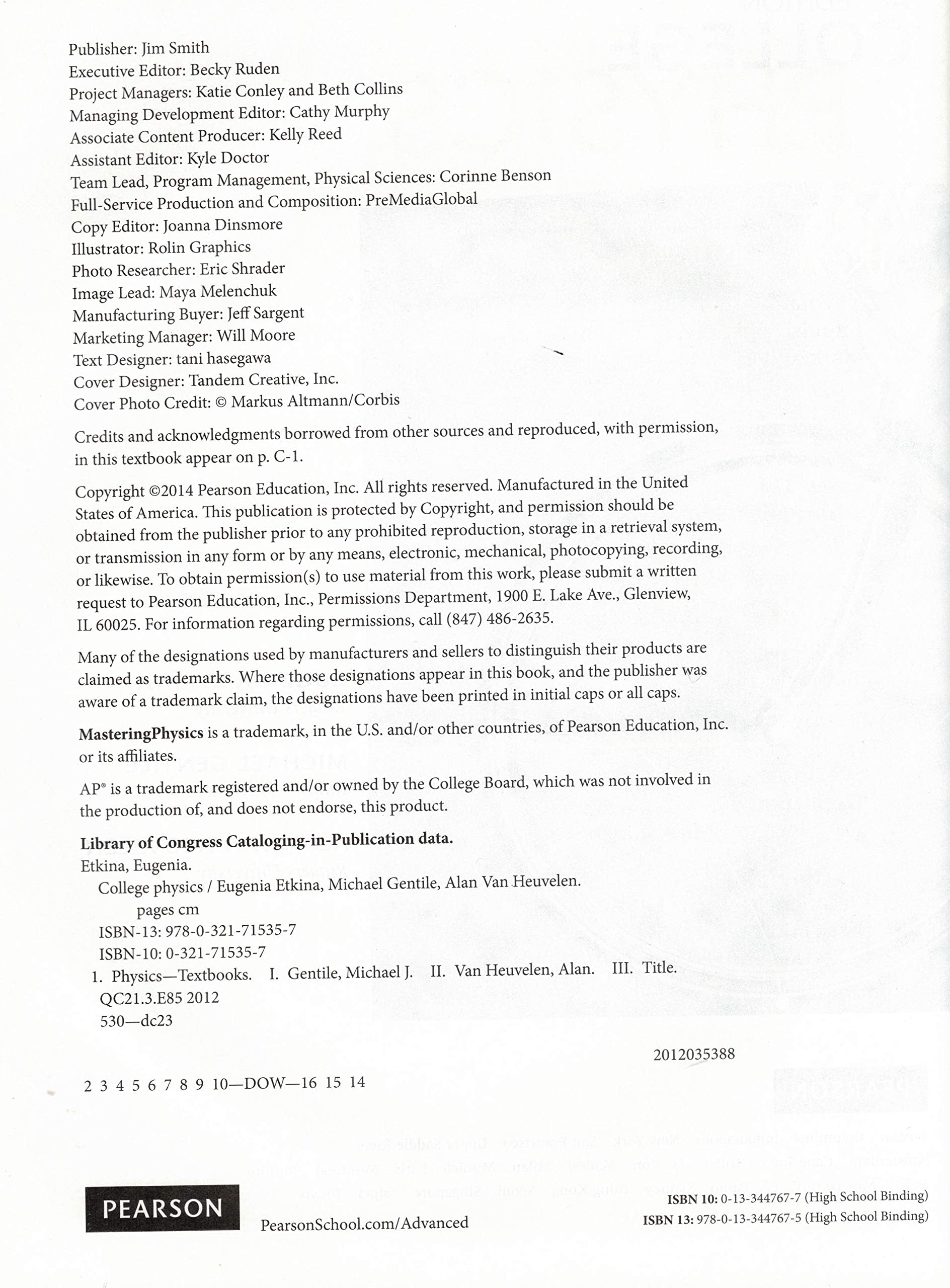 College Physics, AP Edition,New