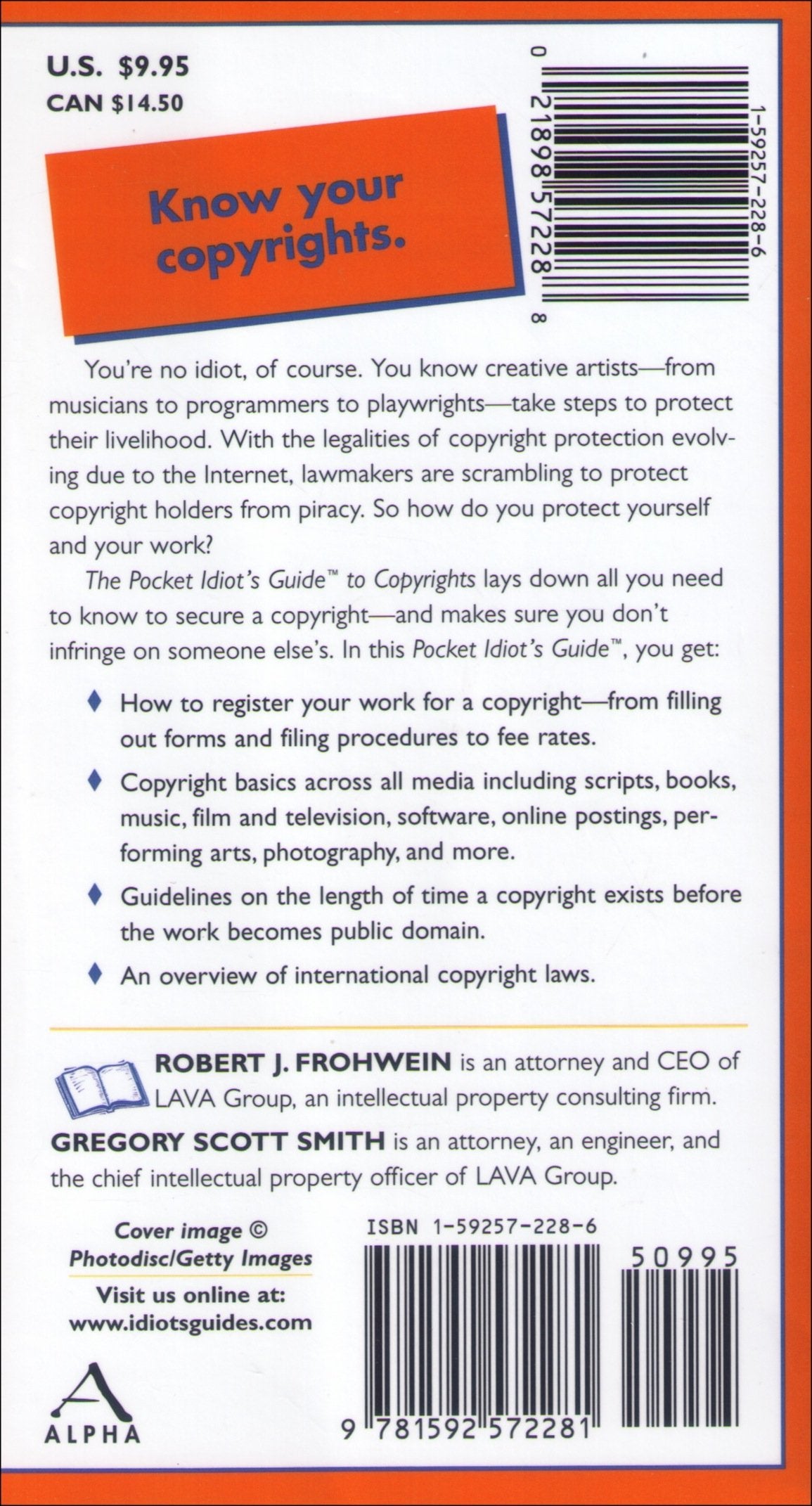 The Pocket Idiot's Guide to Copyrights,Used