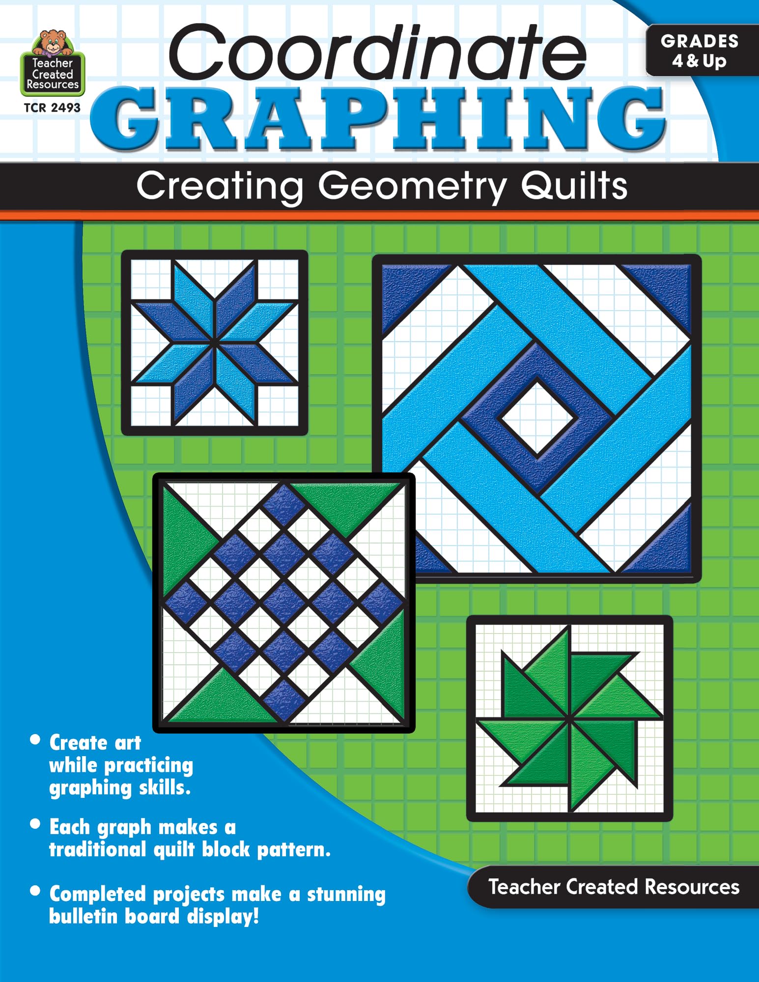Coordinate Graphing: Creating Geometry Quilts, Grades 4 & Up,Used