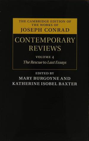 Joseph Conrad: Contemporary Reviews 4 Volume Hardback Set (The Cambridge Edition of the Works of Joseph Conrad),Used
