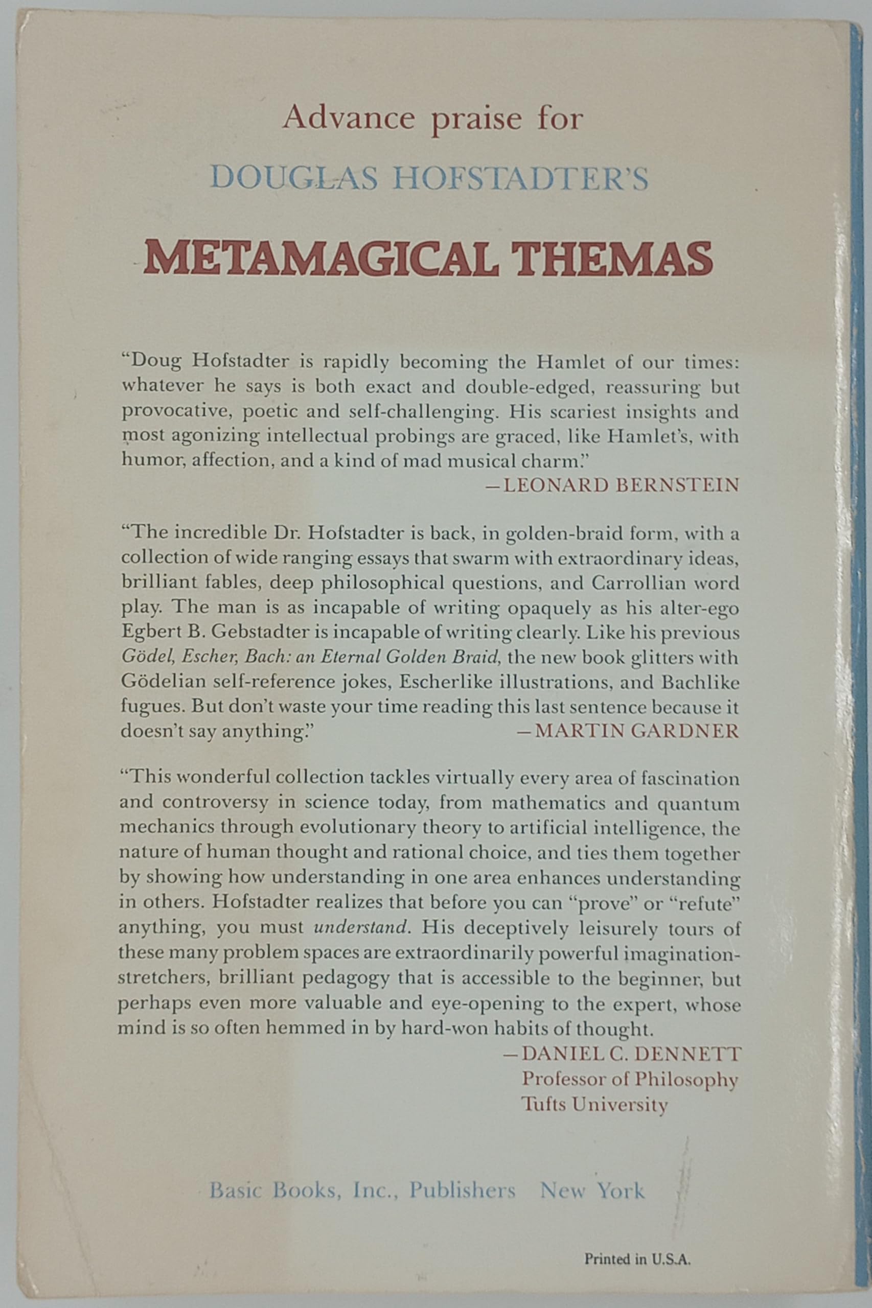 Metamagical Themas,New