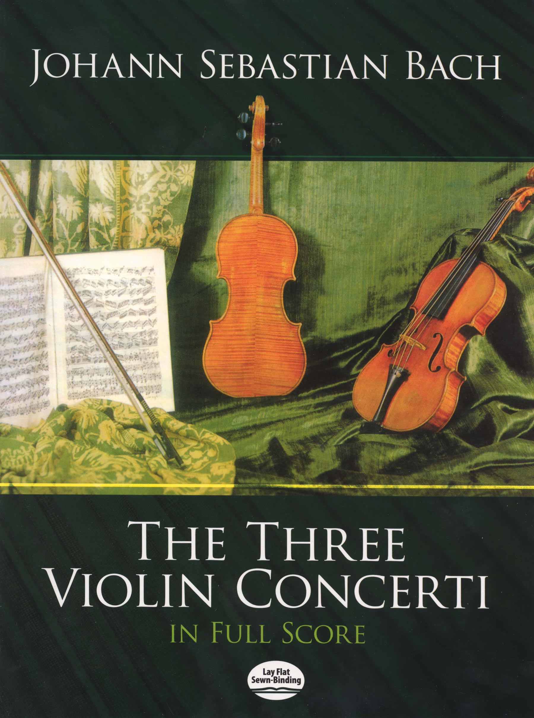 Three Violin Concerti in Full Score (Dover Orchestral Music Scores),Used