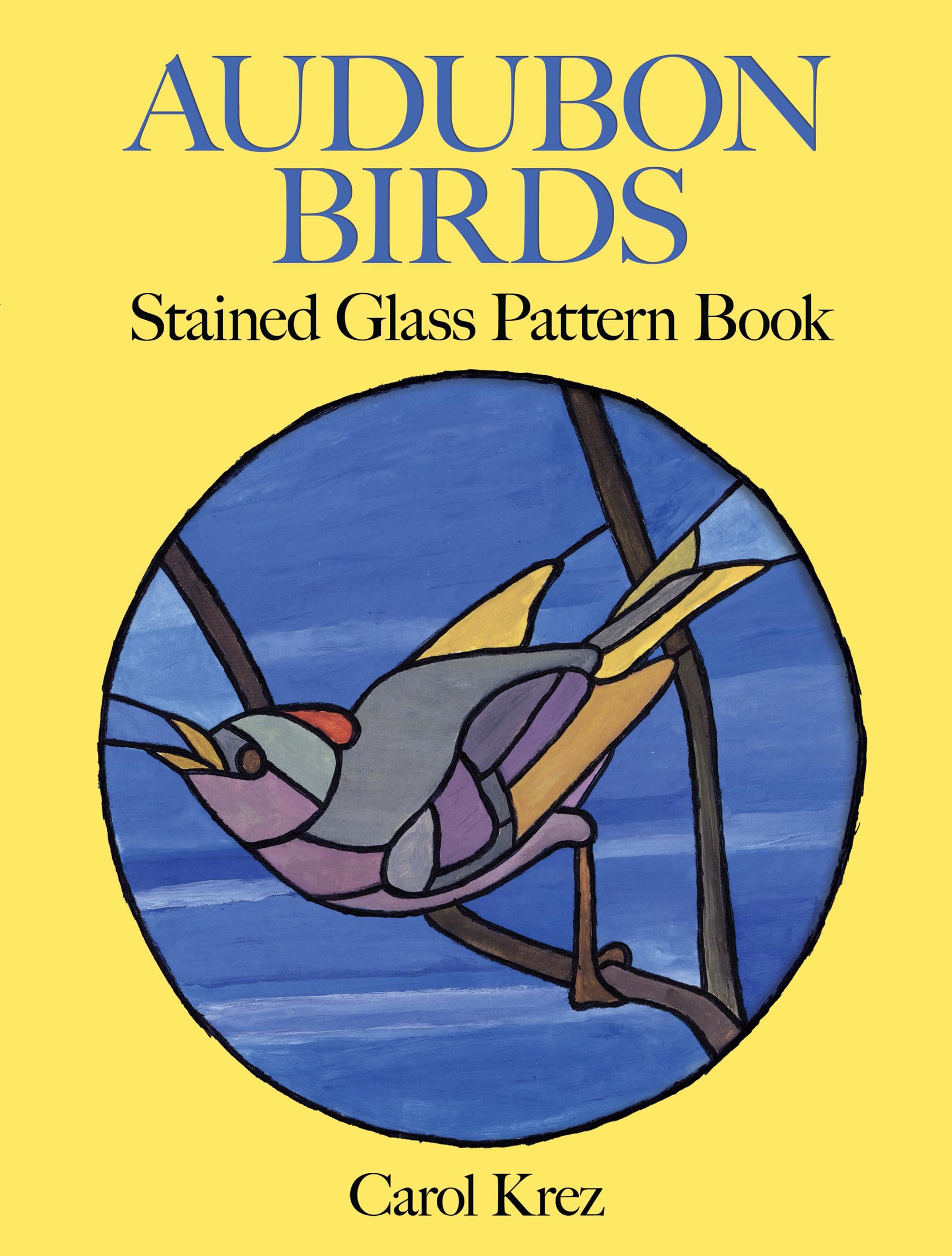 Audubon Birds Stained Glass Pattern Book (Dover Crafts: Stained Glass),Used