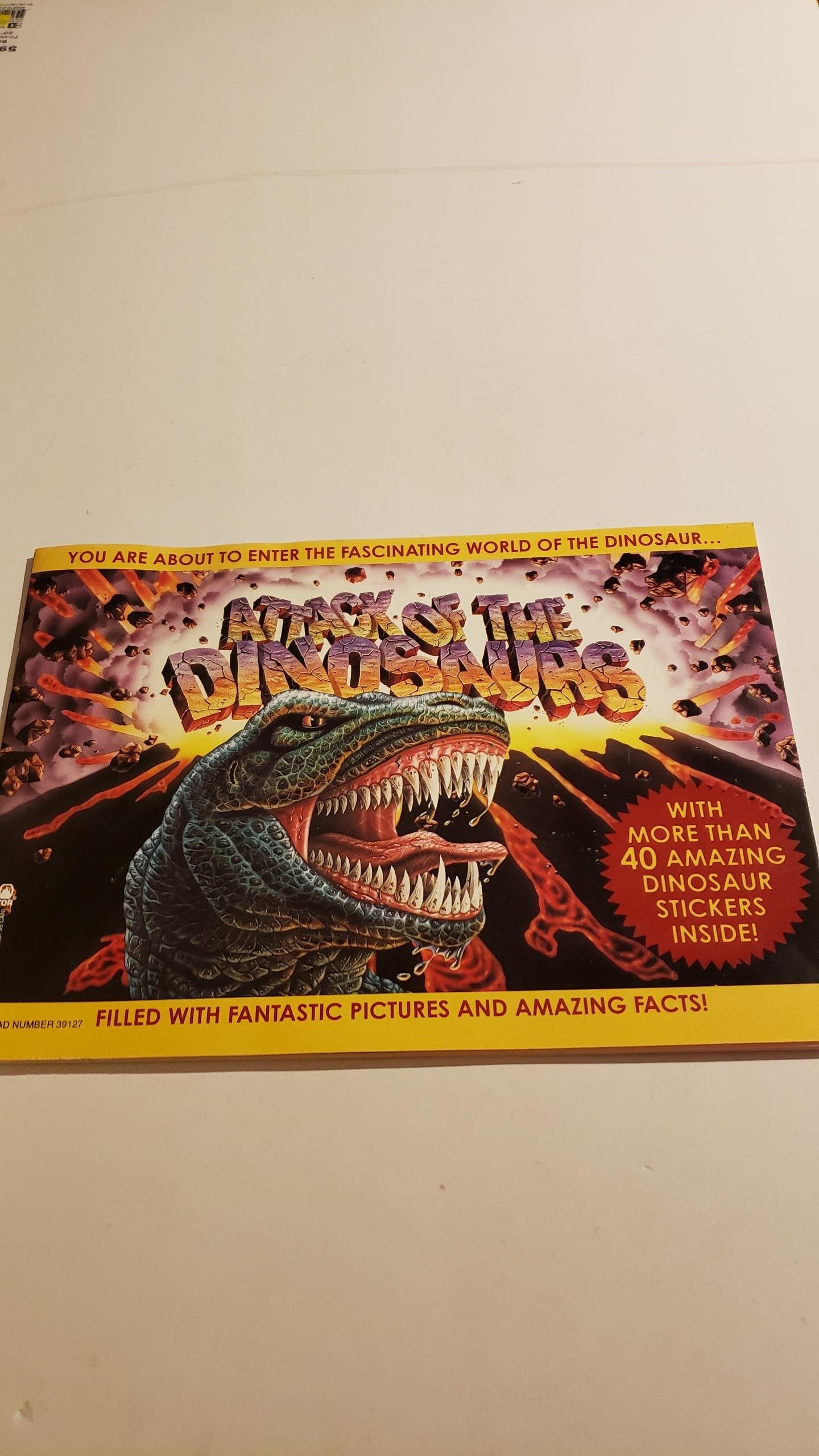 Attack of the Dinosaurs/With Dinosaur Stickers,Used
