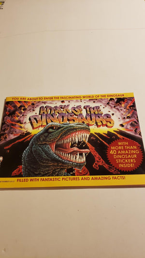 Attack of the Dinosaurs/With Dinosaur Stickers,Used