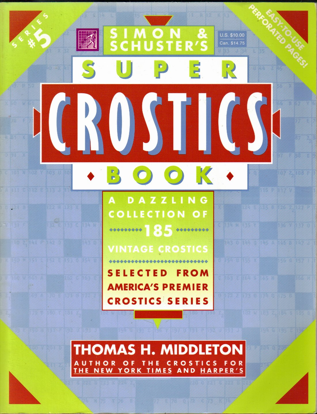 Simon & Schuster Super Crostics Book #5 (Simon & Schuster Crostics Series),Used