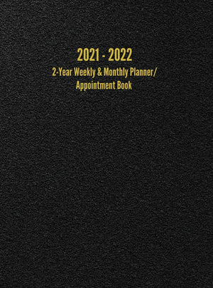 2021  2022 2Year Weekly & Monthly Planner/Appointment Book: 24Month Hourly Planner (8.5 x 11 inches),New