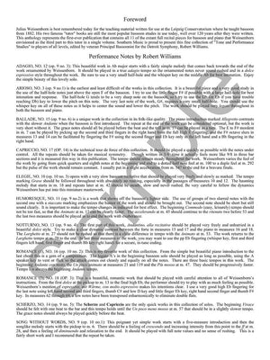 11 Bassoon Recital Pieces from Tone and Performance Studies,New