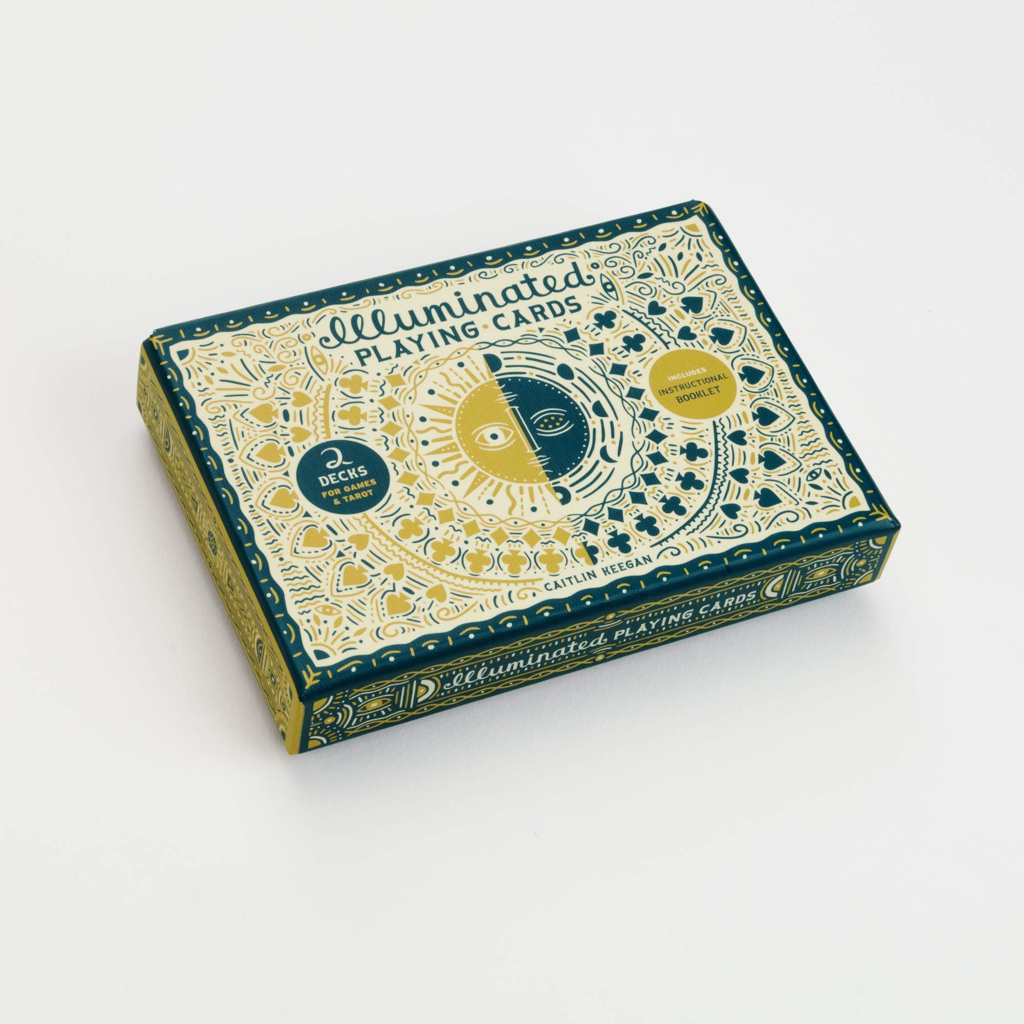Illuminated Playing Cards: Two Decks For Games And Tarot (The Illuminated Art Series),New
