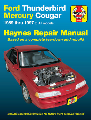 Ford Thunderbird & Mercury Cougar (19891997) Haynes Repair Manual (Haynes Repair Manuals),Used