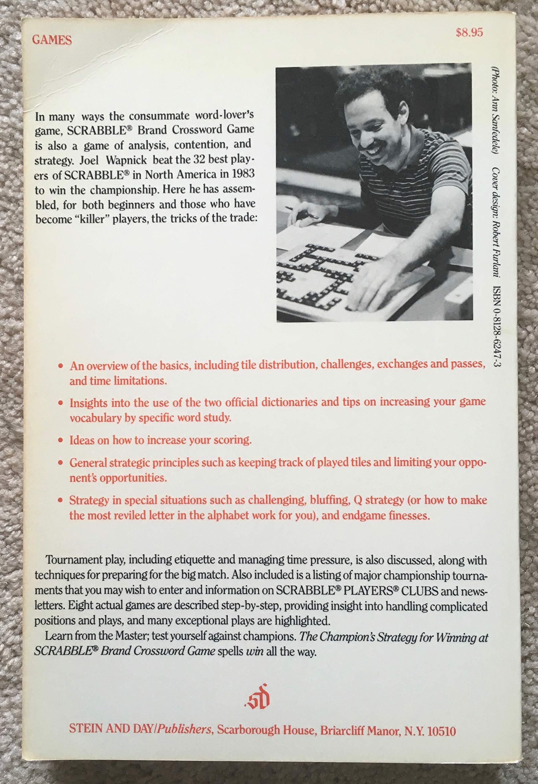 The champion's strategy for winning at Scrabble brand crossword game,Used