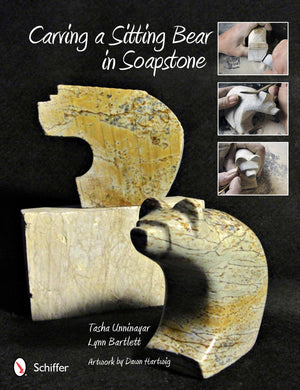 Carving a Sitting Bear in Soapstone,Used