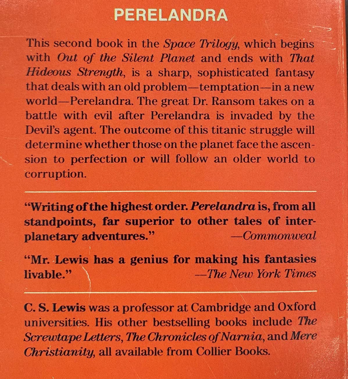 Space Trilogy: Out of the Silent Planet, Perelandra, That Hideous Strength (Boxed Set),New