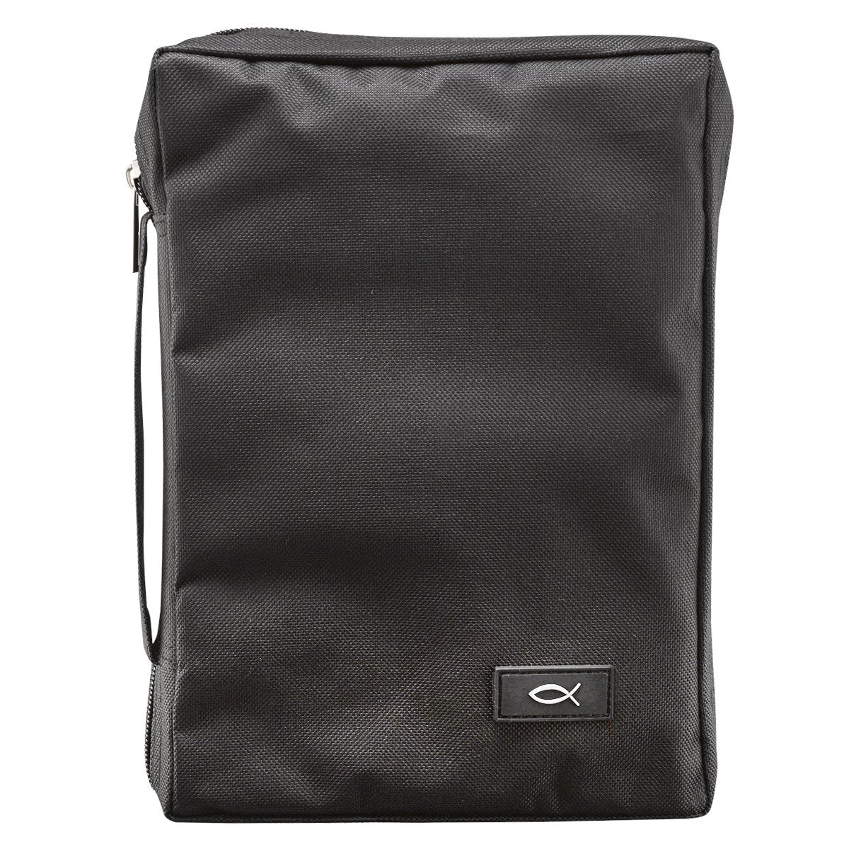 Promo PolyCanvas Bible / Book Cover w/Fish Applique (Large, Black),Used