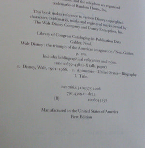 Walt Disney: The Triumph Of The American Imagination,Used