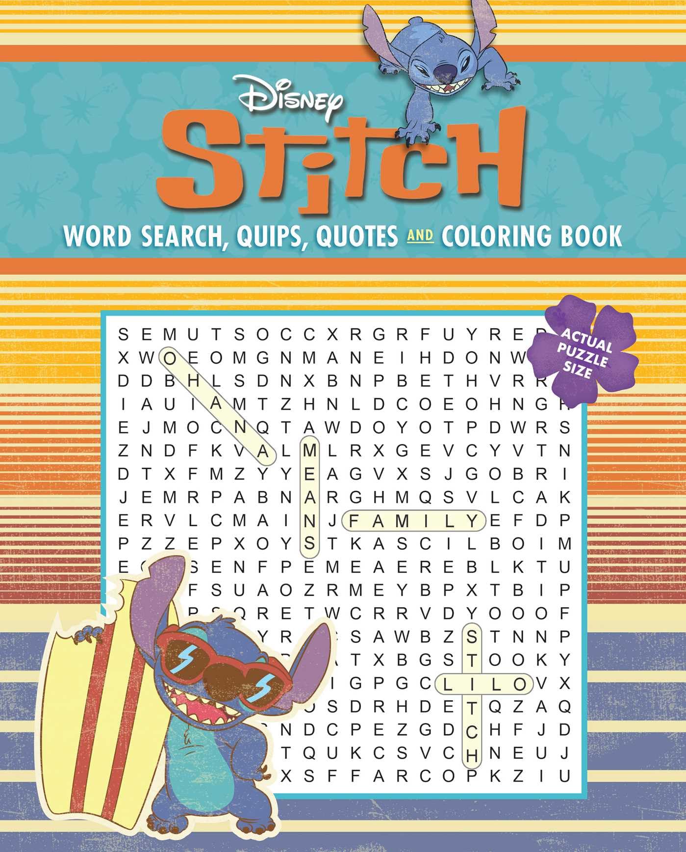 Disney Stitch Word Search, Quips, Quotes And Coloring Book (Coloring Book & Word Search)