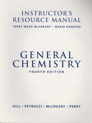 General Chemistry Fouth Edition (INTRUCTOR'S RESOURCE MANUAL),Used