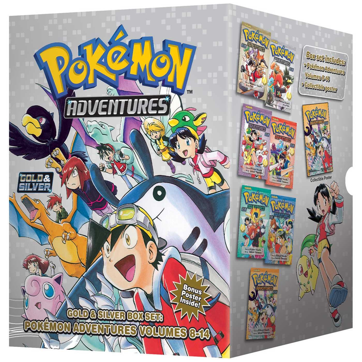 Pok?mon Adventures Gold & Silver Box Set (Set Includes Vols. 814) (2) (Pok?mon Manga Box Sets),Used