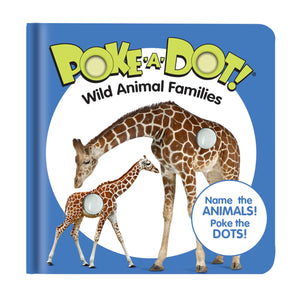 Melissa & Doug Childrens Book  PokeaDot: Wild Animal Families (Board Book with Buttons to Pop)