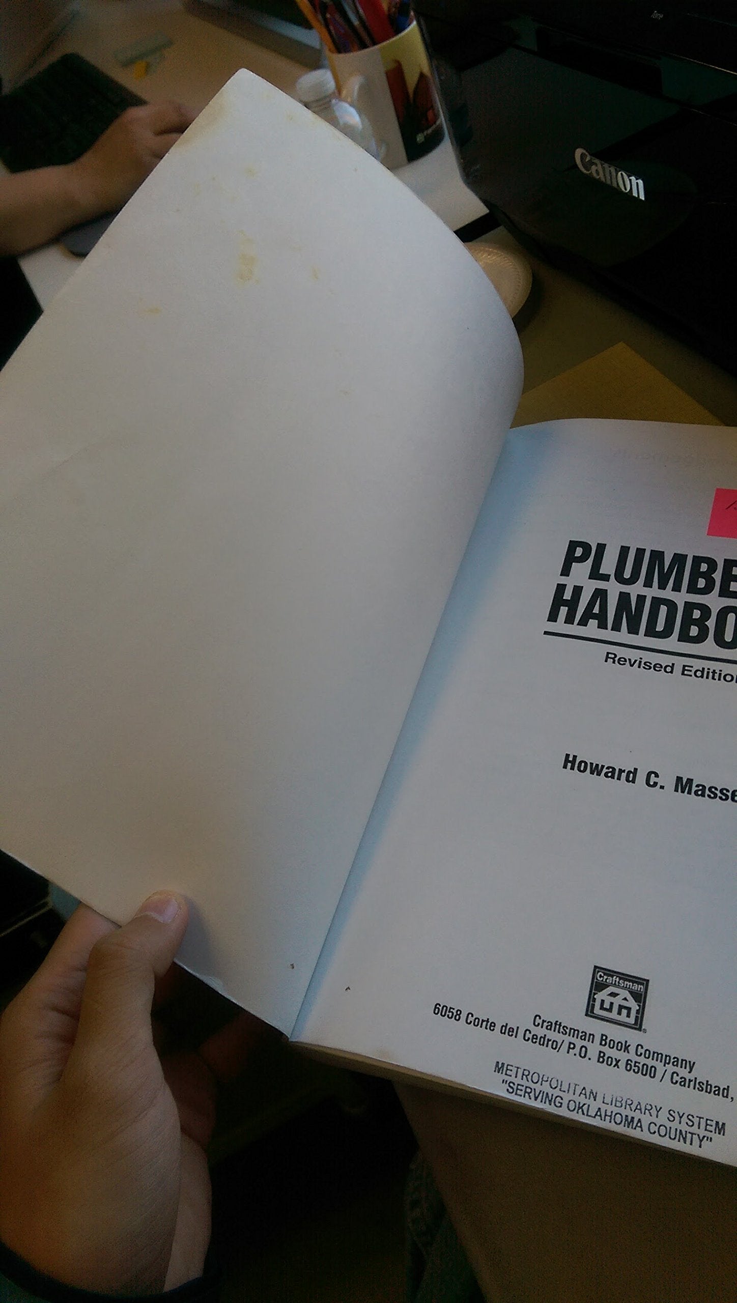 Plumber's Handbook,Used
