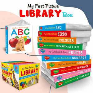 Lkg Class Picture Book Box Set : Board Books For Children, All In One Essential Board Book, Gift Set For Kids Picture Library Box Of 10 Board Books (Board Book, Sawan)