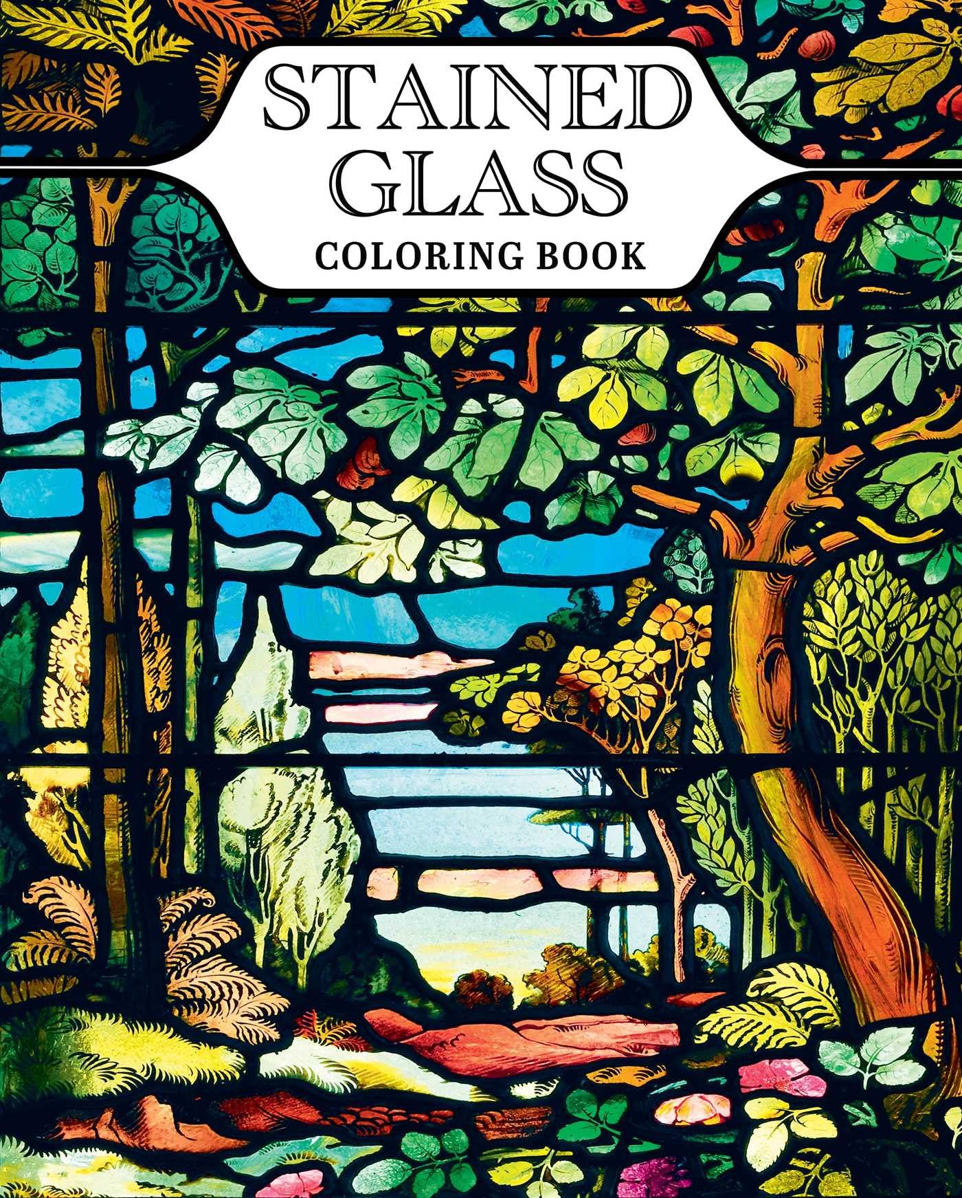 Stained Glass Coloring Book: With 45 Enchanting Designs