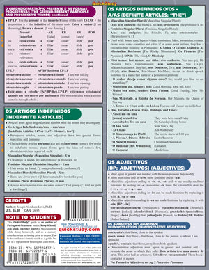 Portuguese Grammar (Quick Study Acdemic),Used