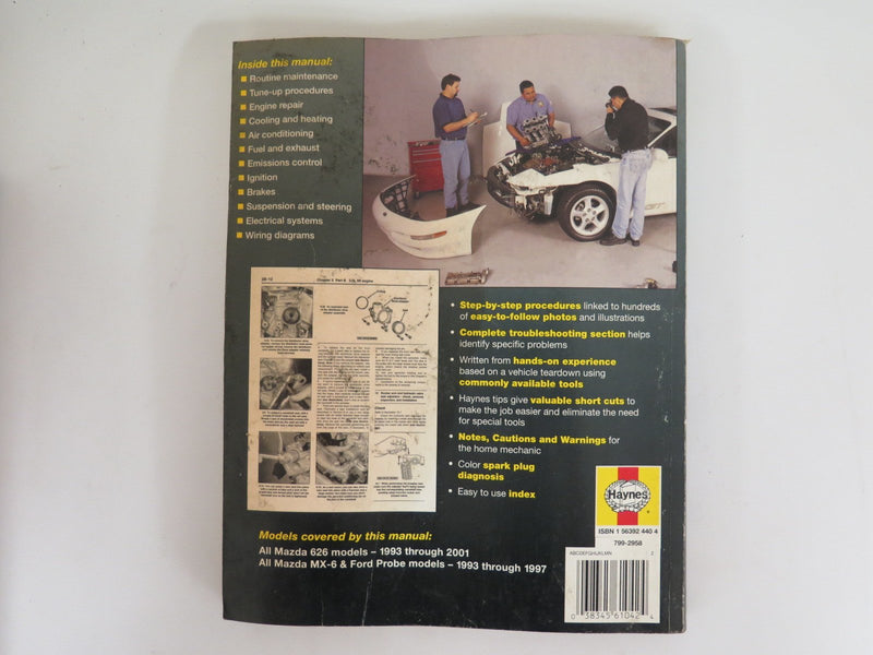Mazda 626 & MX6, and Ford Probe (19932001) Automotive Repair Manual (Haynes Repair Manual),New
