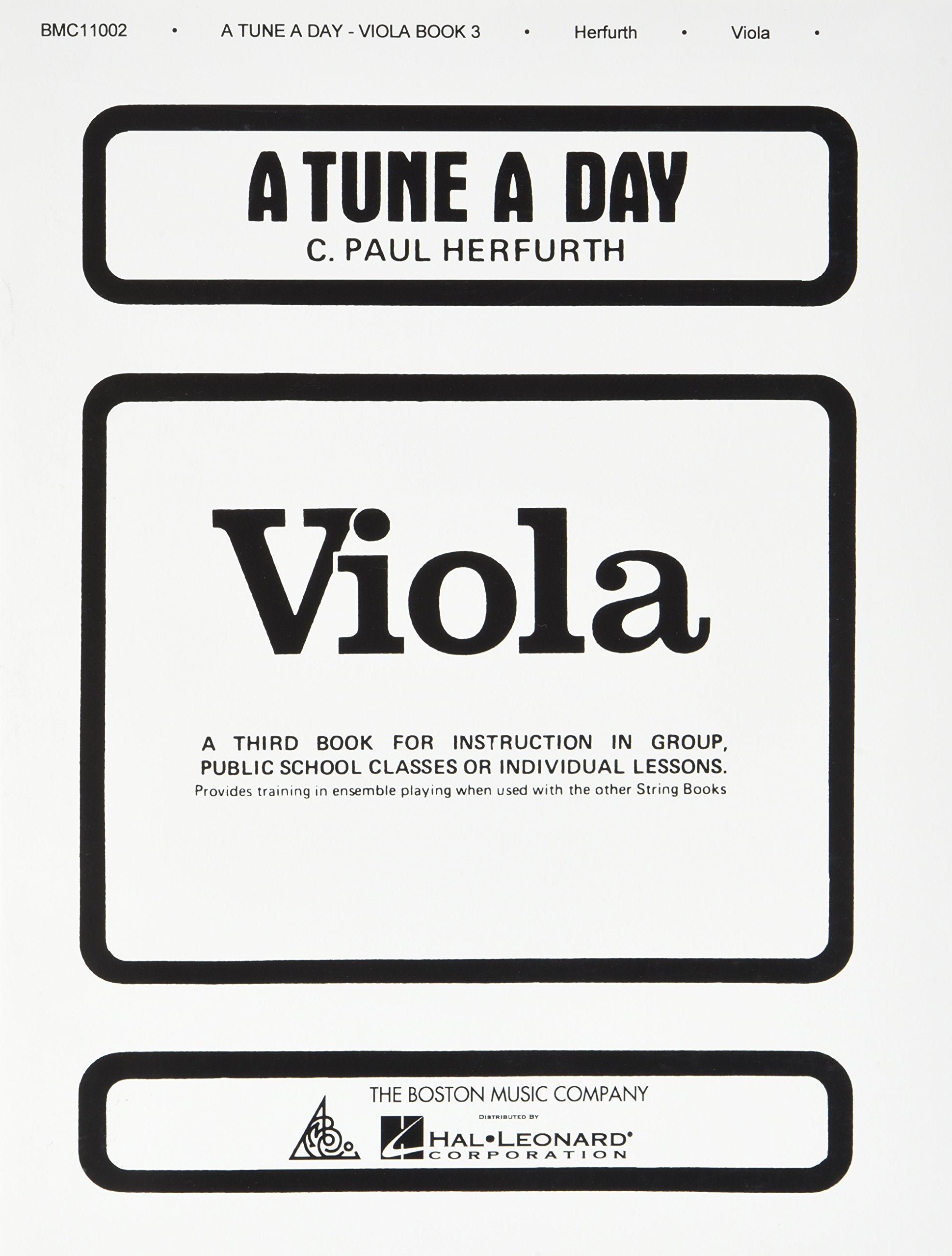 A Tune a Day  Viola: Book 3,Used