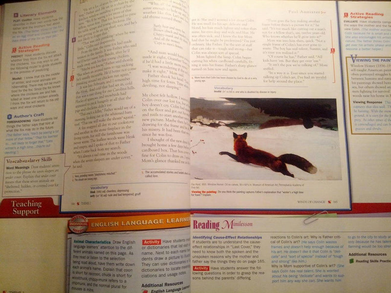 Glencoe Literature The Readers Choice, Course 2, Grade 7: Teacher Wraparound Edition,Used