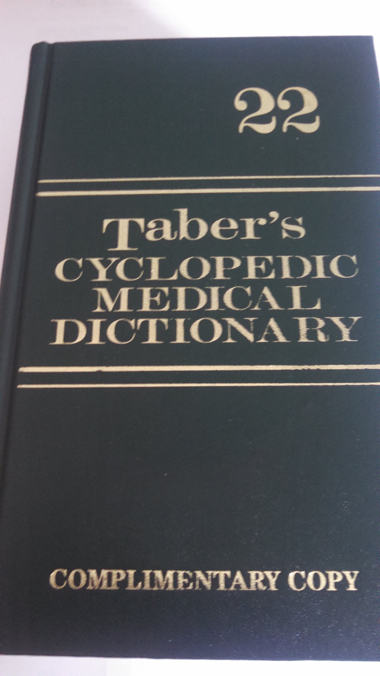 Taber'S Cyclopedic Medical Dictionary (Thumbindexed Version),New