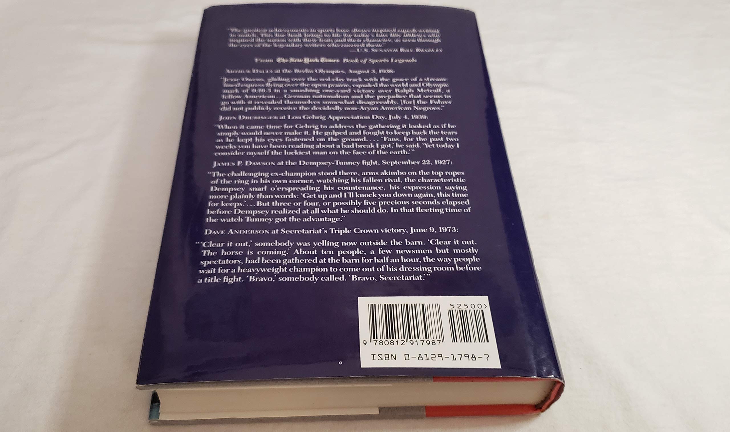 The New York Times Book of Sports Legends,Used