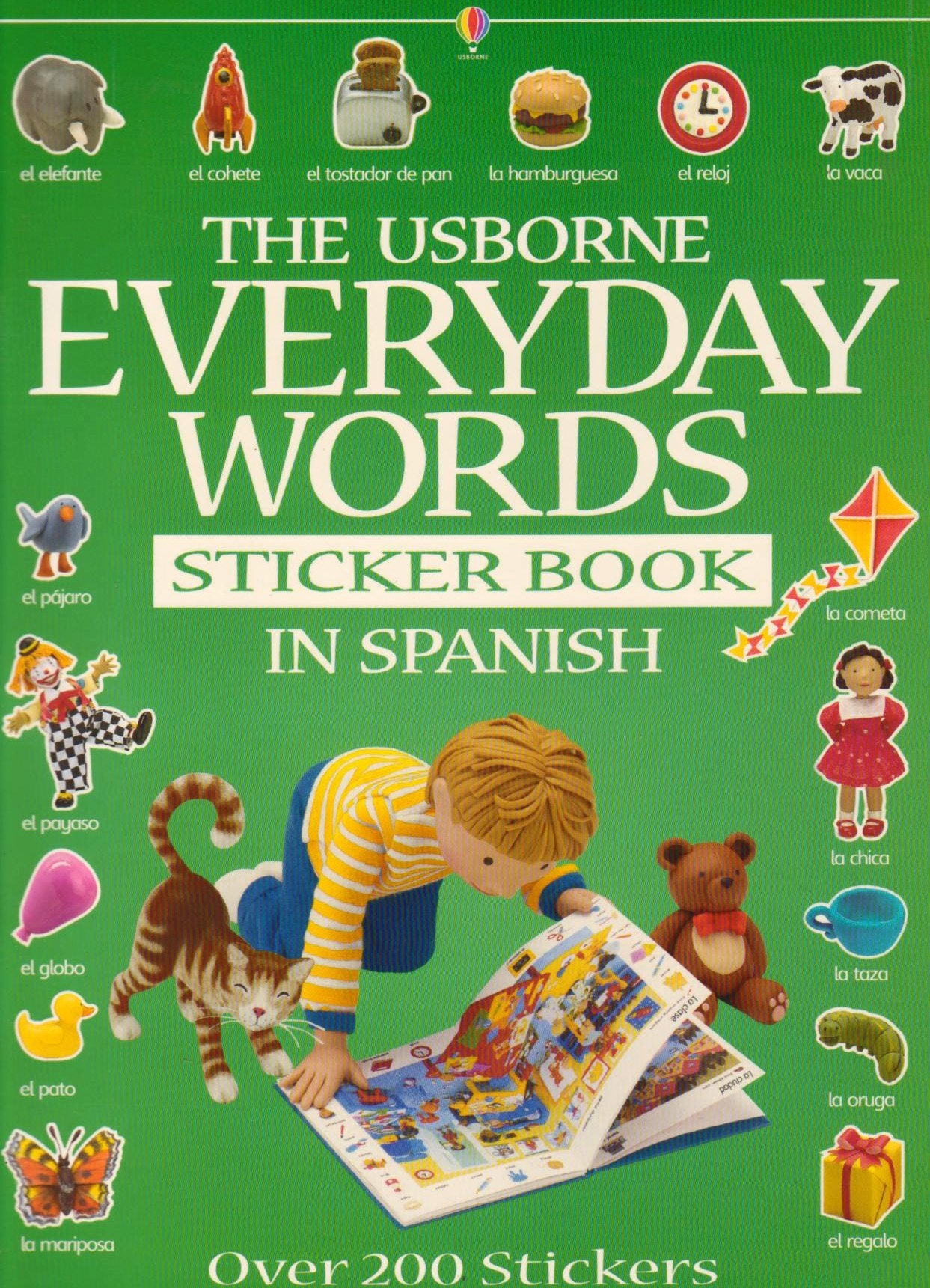 The Usborne Everyday Words in Spanish (Everyday Words Sticker Books) (Spanish Edition),Used